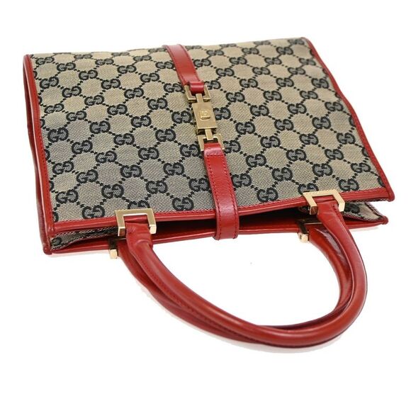 Gucci Vintage Jackie Handbag Canvas Black Canvas Handbag (Pre-Owned) - Picture 8 of 15